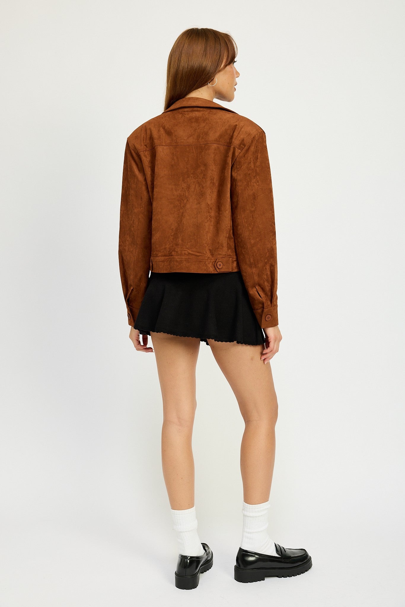 Sude Jacket With Pockets